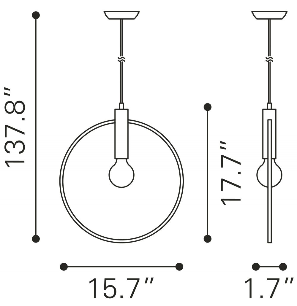 Irenza Brass Ceiling Lamp