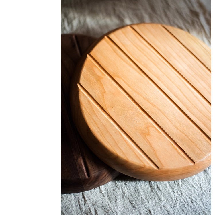 Artisan Natural Wood Serving Tray - Handcrafted Wooden Platter Collection