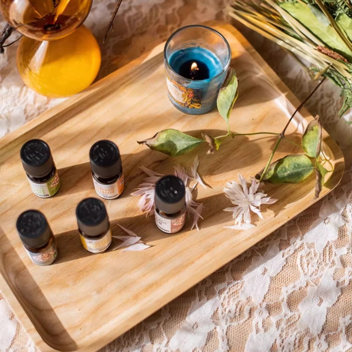 Artisan Natural Wood Serving Tray - Handcrafted Wooden Platter Collection