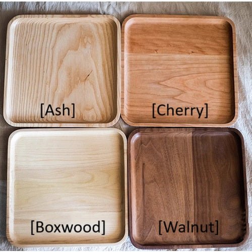 Artisan Natural Wood Serving Tray - Handcrafted Wooden Platter Collection