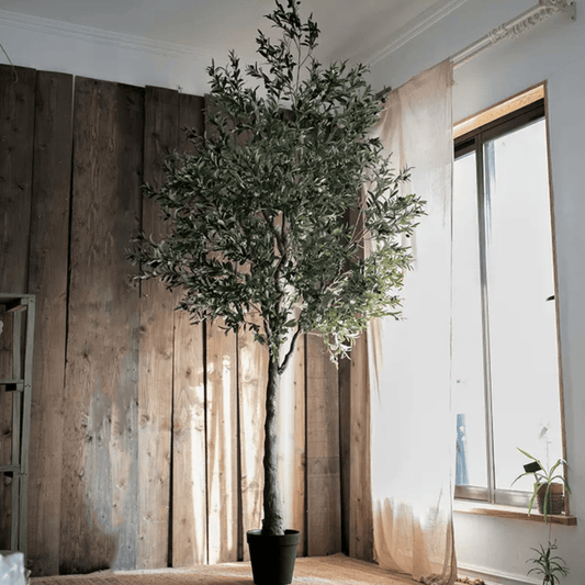 Extra Large Artificial Olive Tree 118" Tall