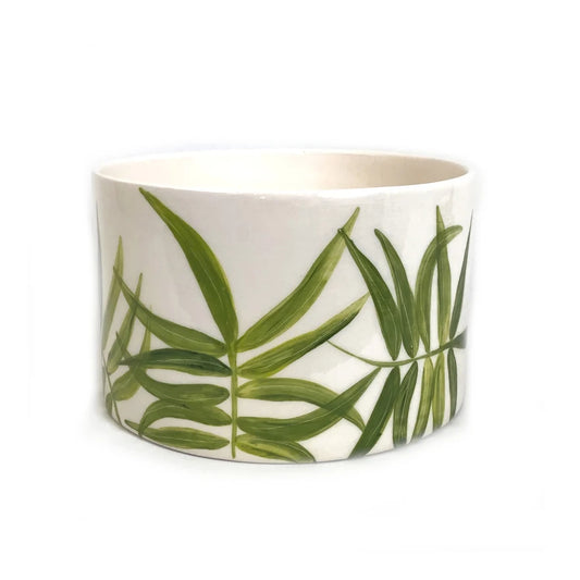 The Floating Leaves Hand-Painted Serving Bowl