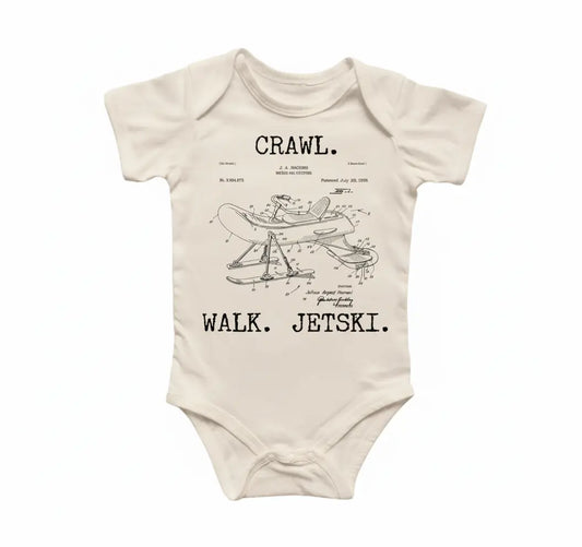 Jet Ski Patent Newborn Baby Onesie® Bodysuit