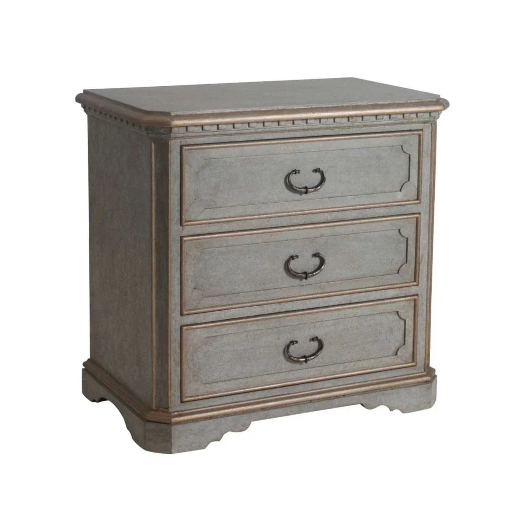 Julien Three Drawer Wood Nightstand