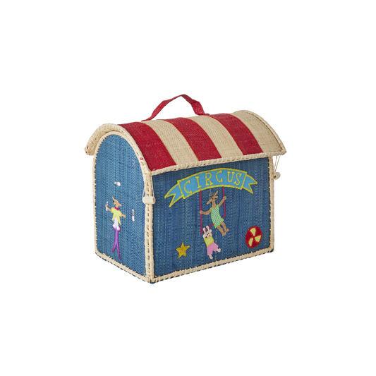 Raffia Kids Bag with Circus Theme