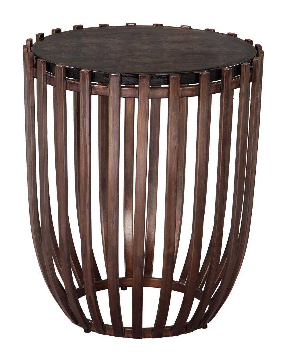 Kafig Iron Frame Round Side Table