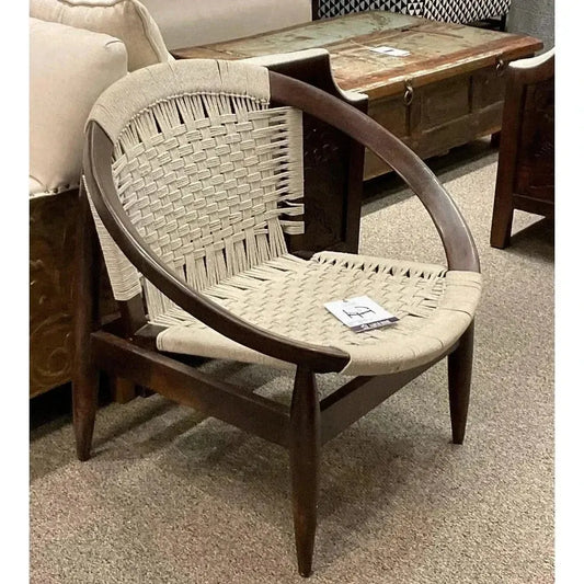 Kareth Brown Barrel Accent Chair