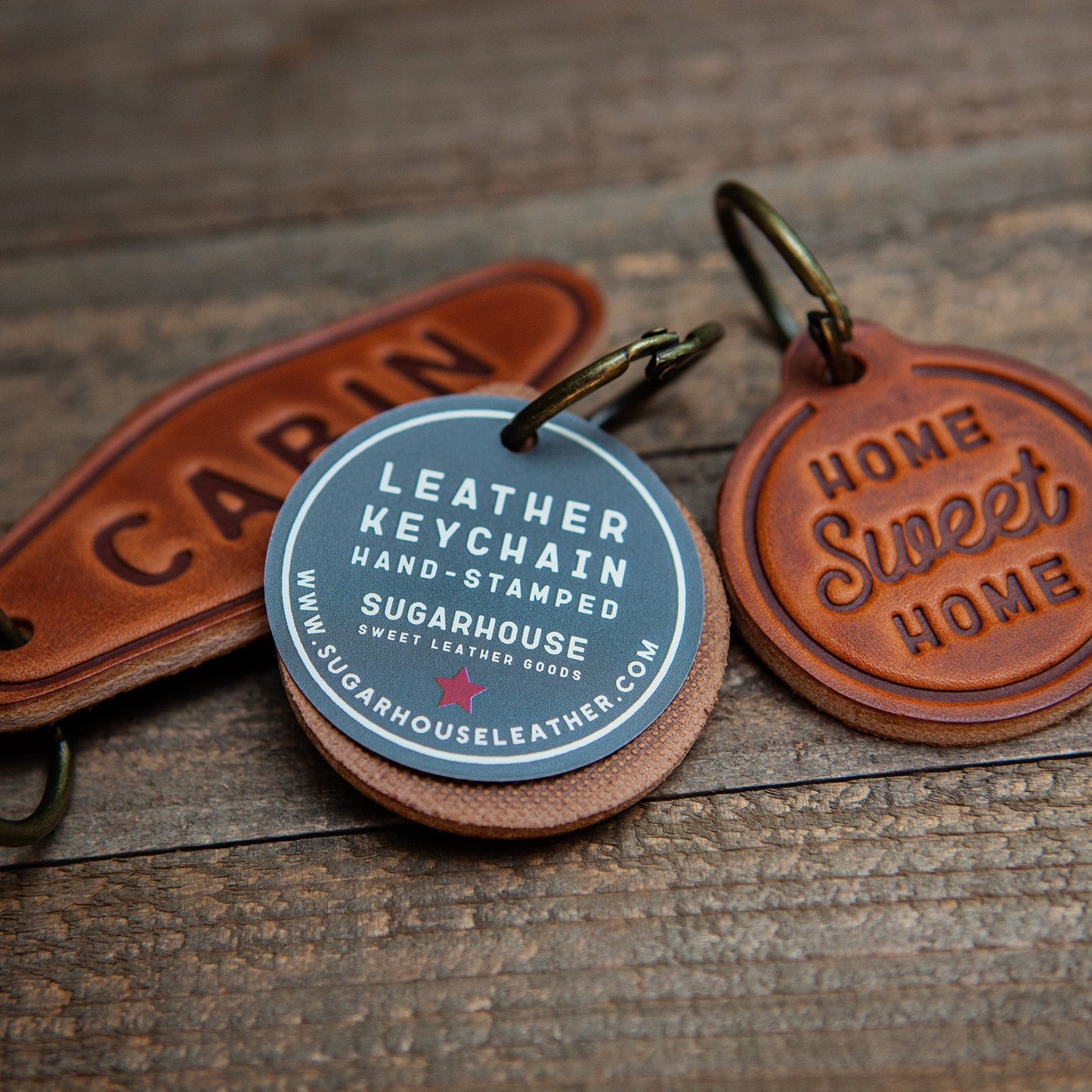 Vacay Leather Keychain Motel Style