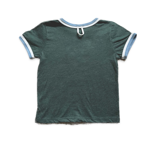 P is for Pickleball Kid's Ringer T-Shirt