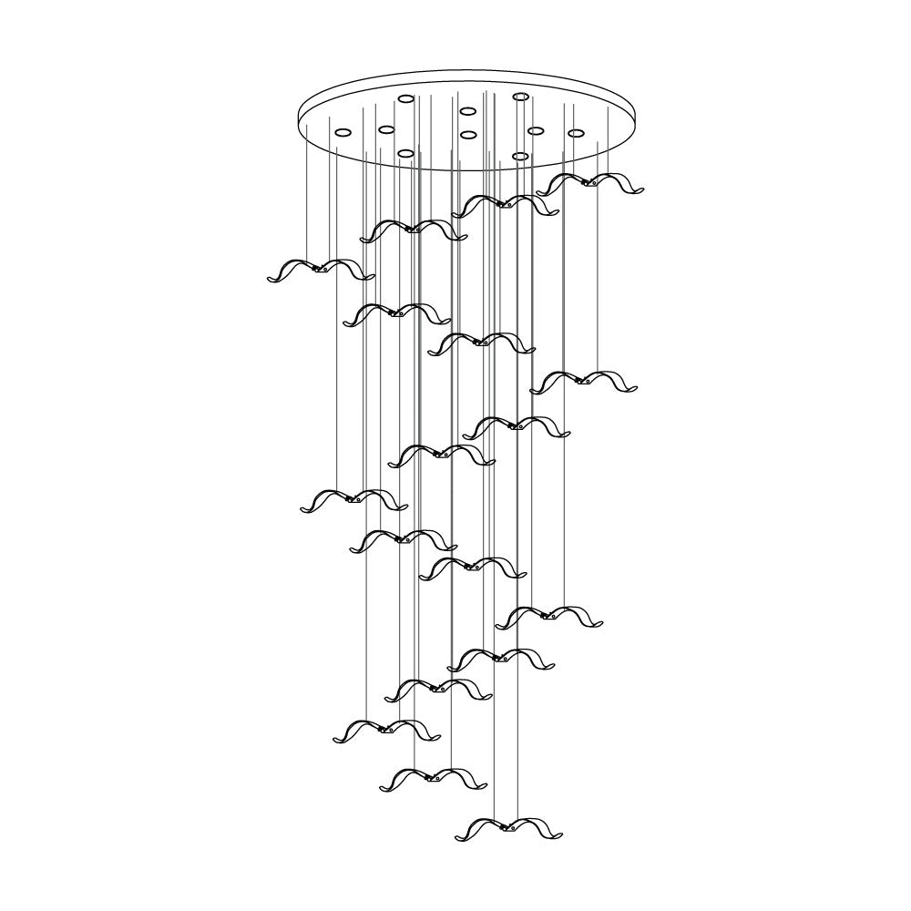 Large Seagull Chandelier