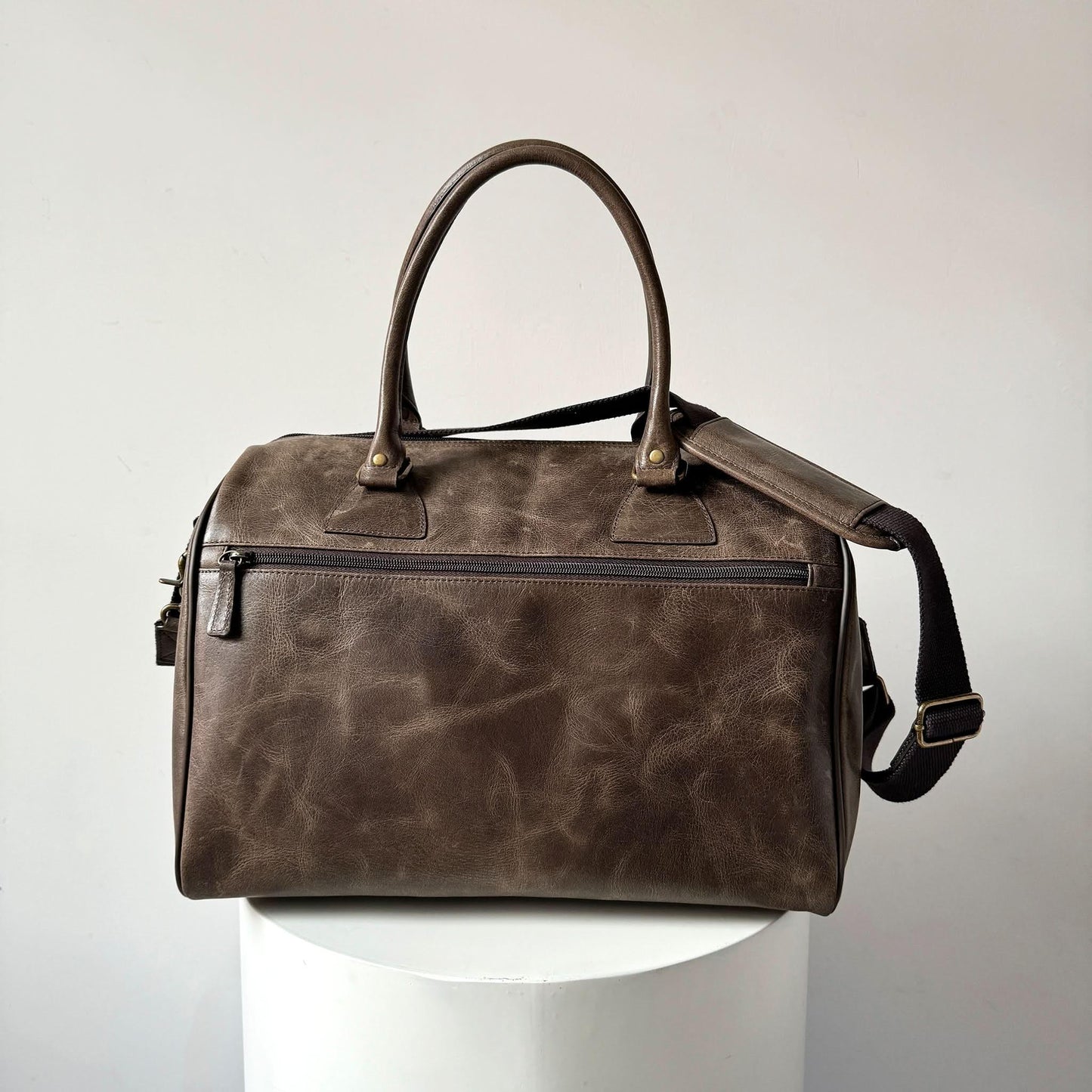 Crazy Horse Leather Weekender Travel Bag