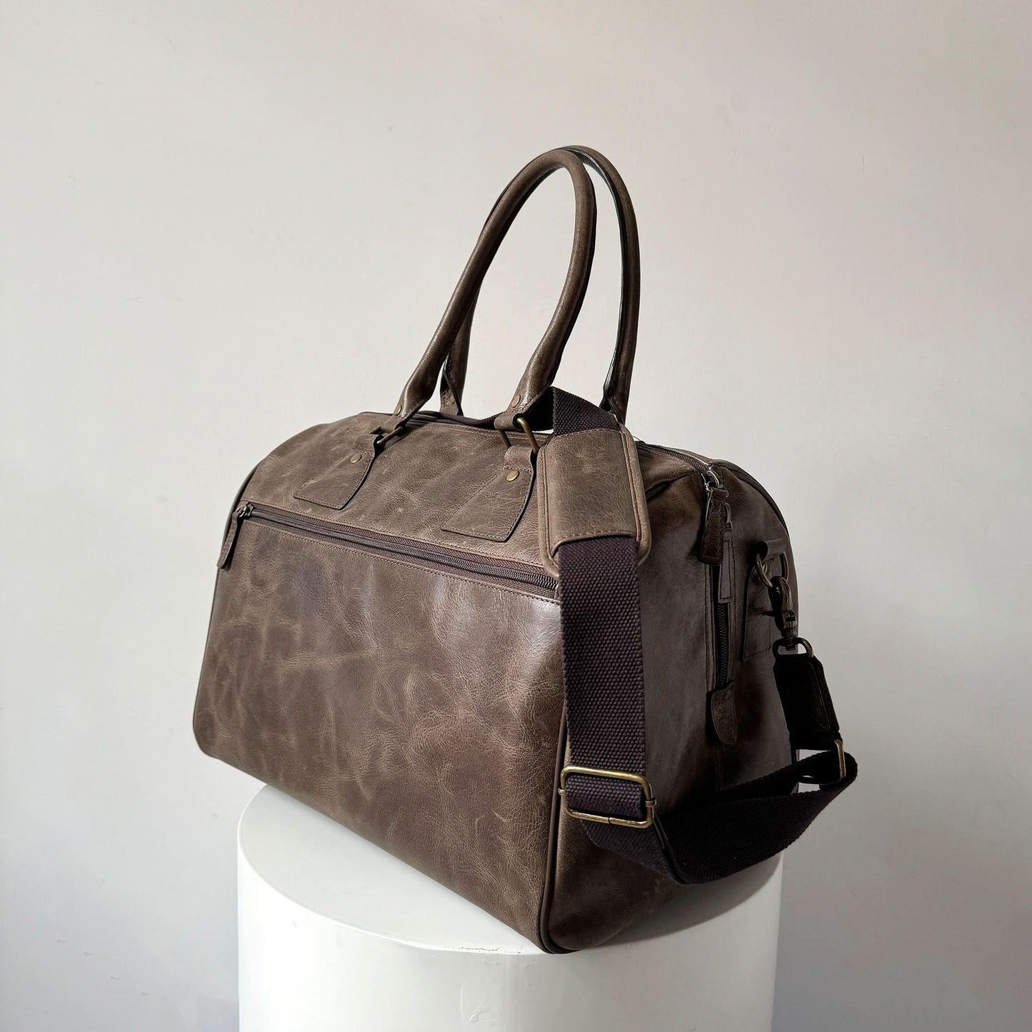 Crazy Horse Leather Weekender Travel Bag