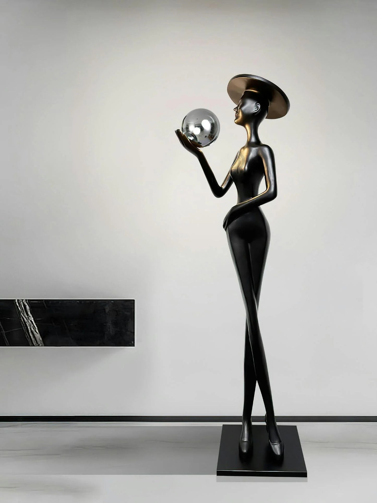 Lexa Sculpture Figure Floor Lamp