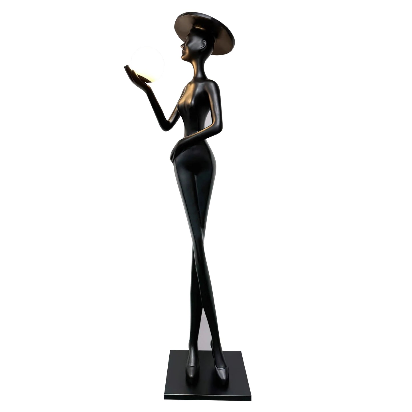 Lexa Sculpture Figure Floor Lamp