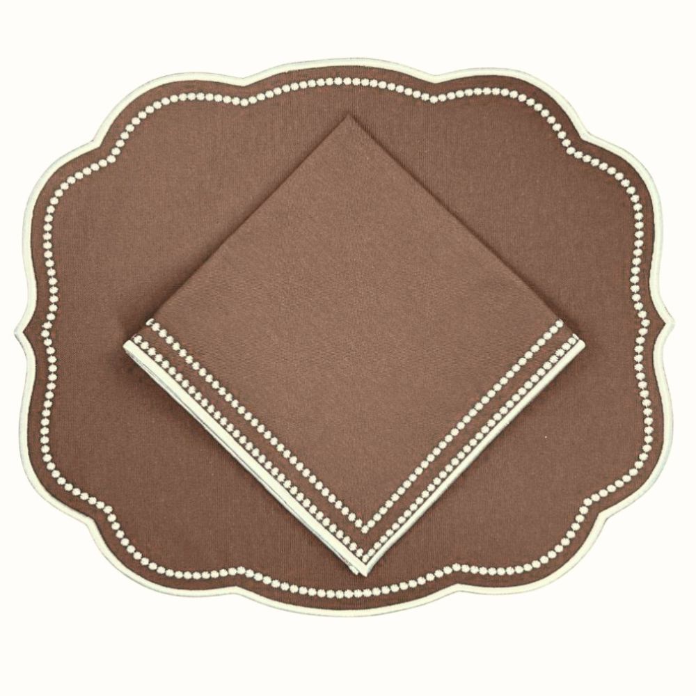 The Charlotte Placemat - Light Cocoa (Set of 4)