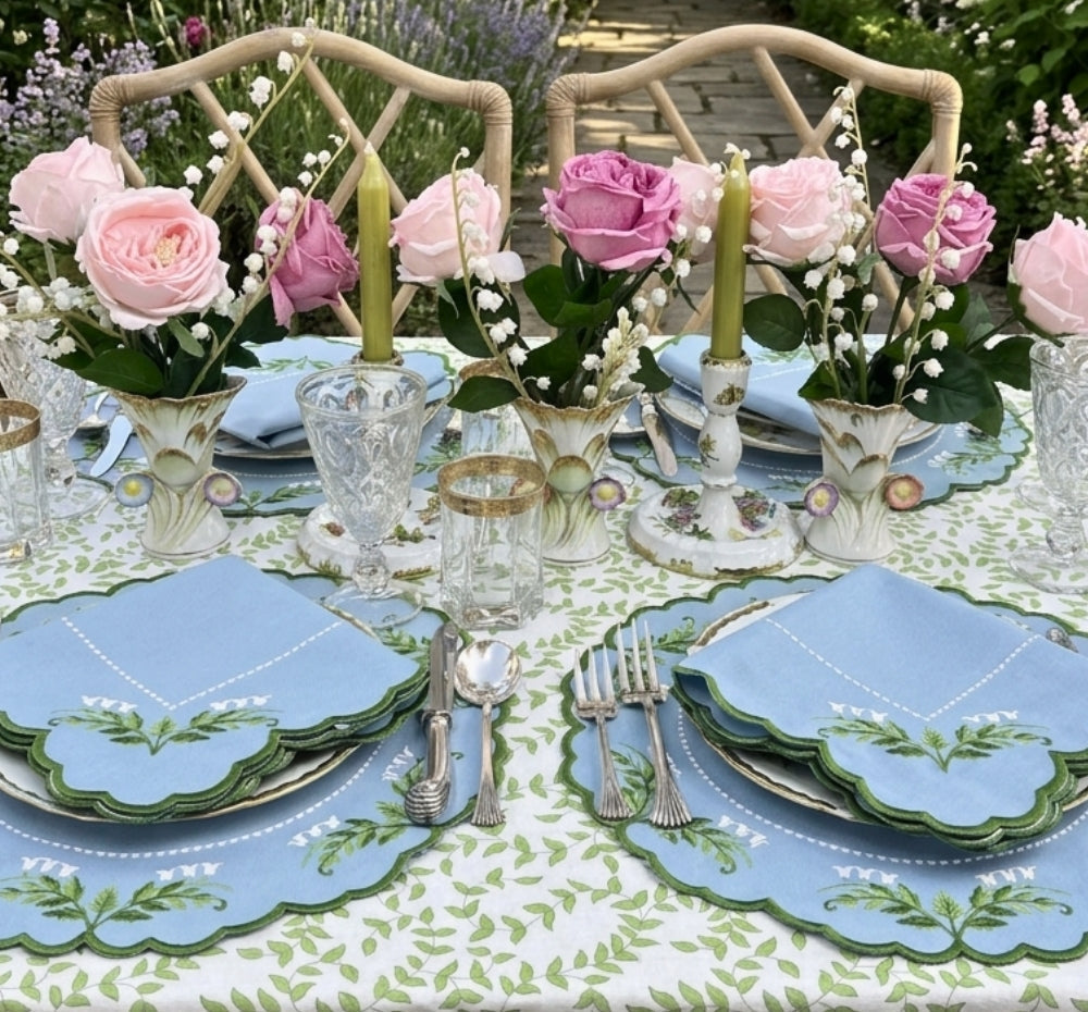 The Tilly Placemat- Lily of the Valley (Set of 4)