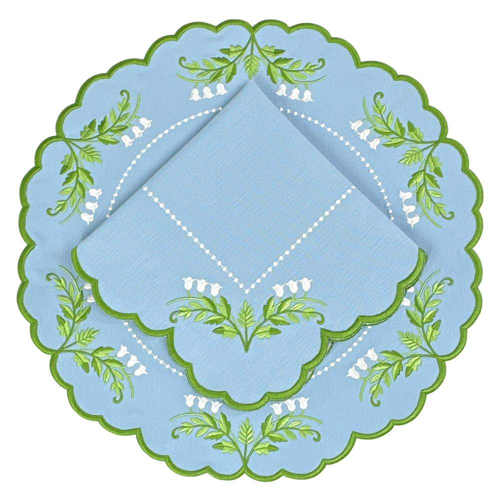 The Tilly Placemat- Lily of the Valley (Set of 4)