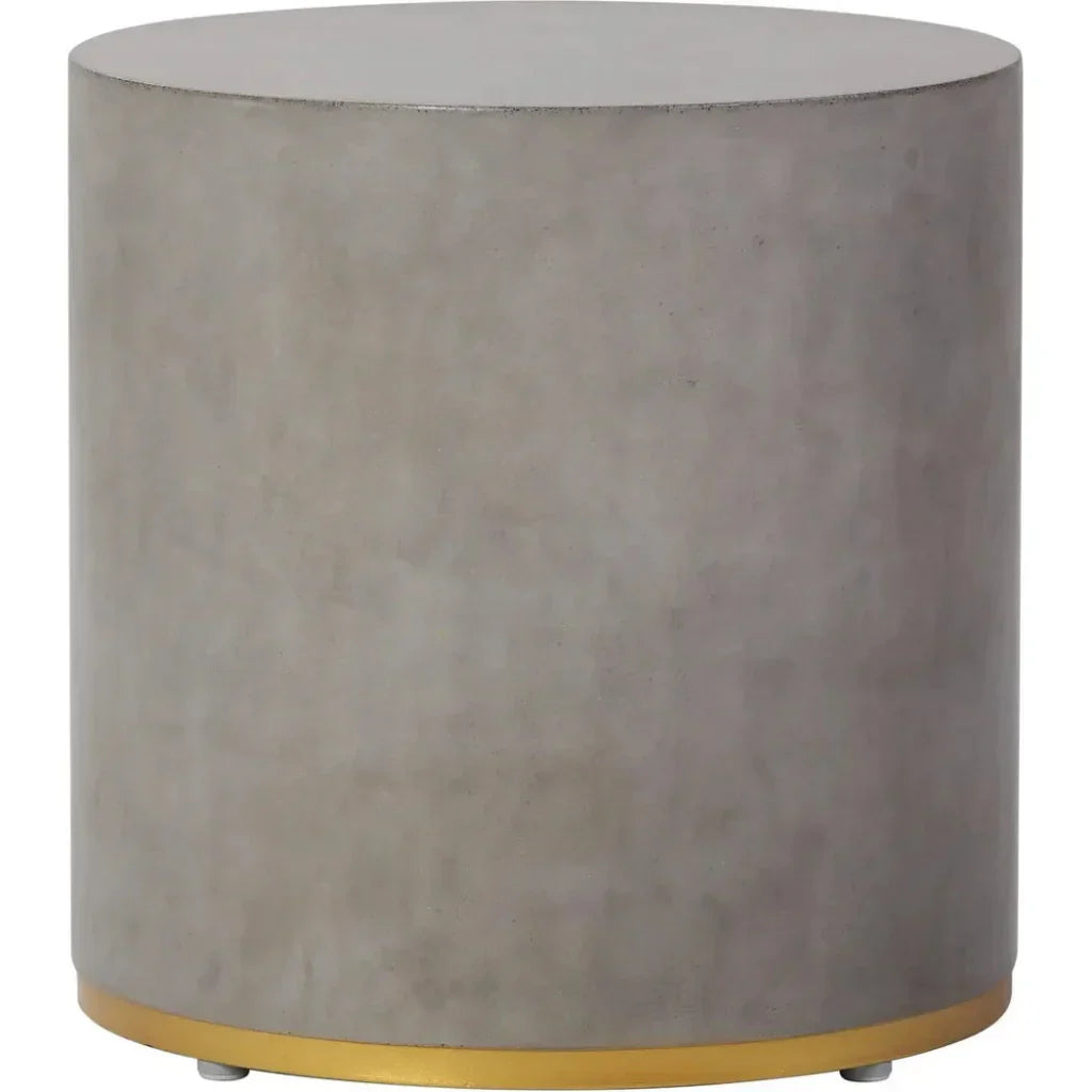 Linea Ring Accent Table Set – Gold Outdoor End Tables