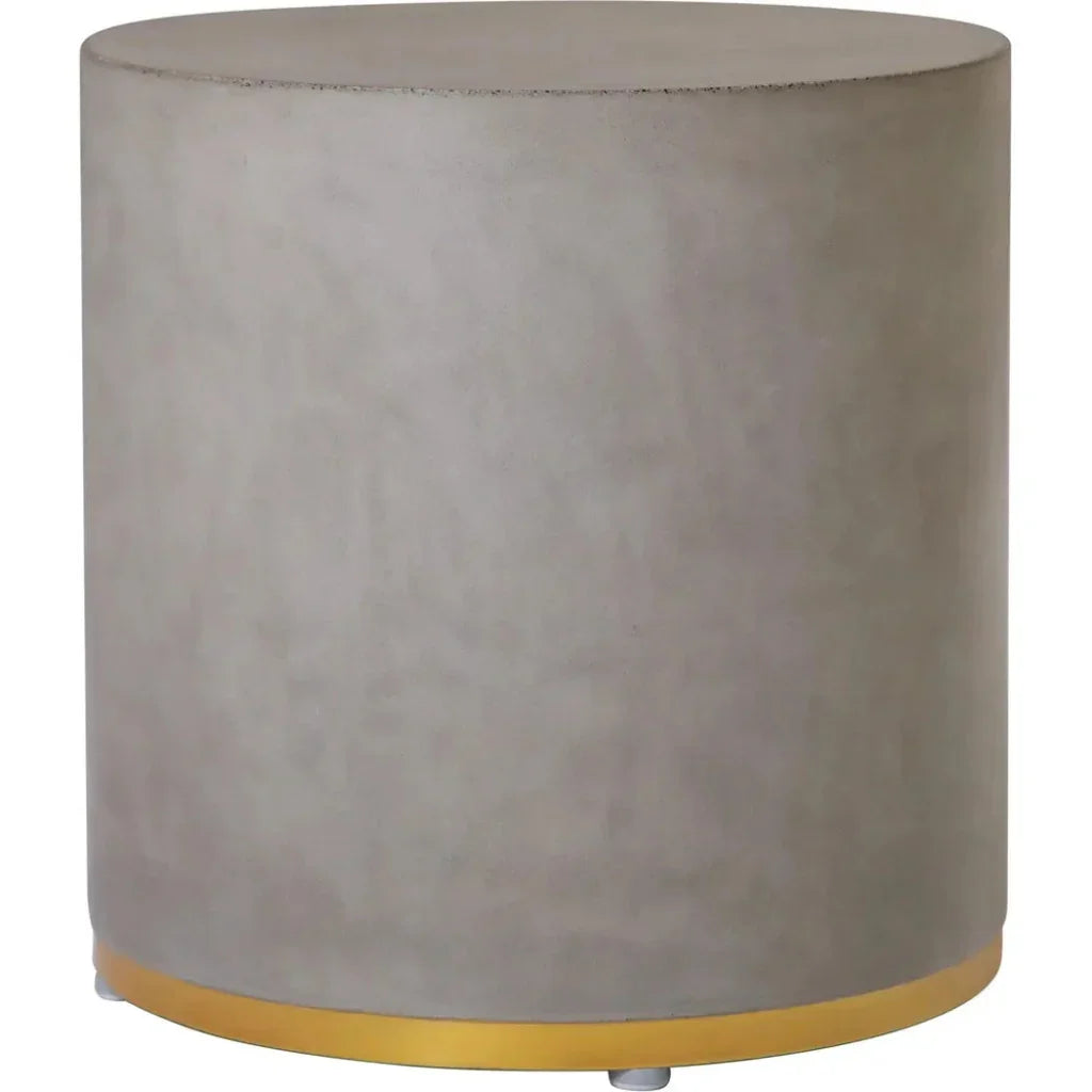 Linea Ring Accent Table Set – Gold Outdoor End Tables
