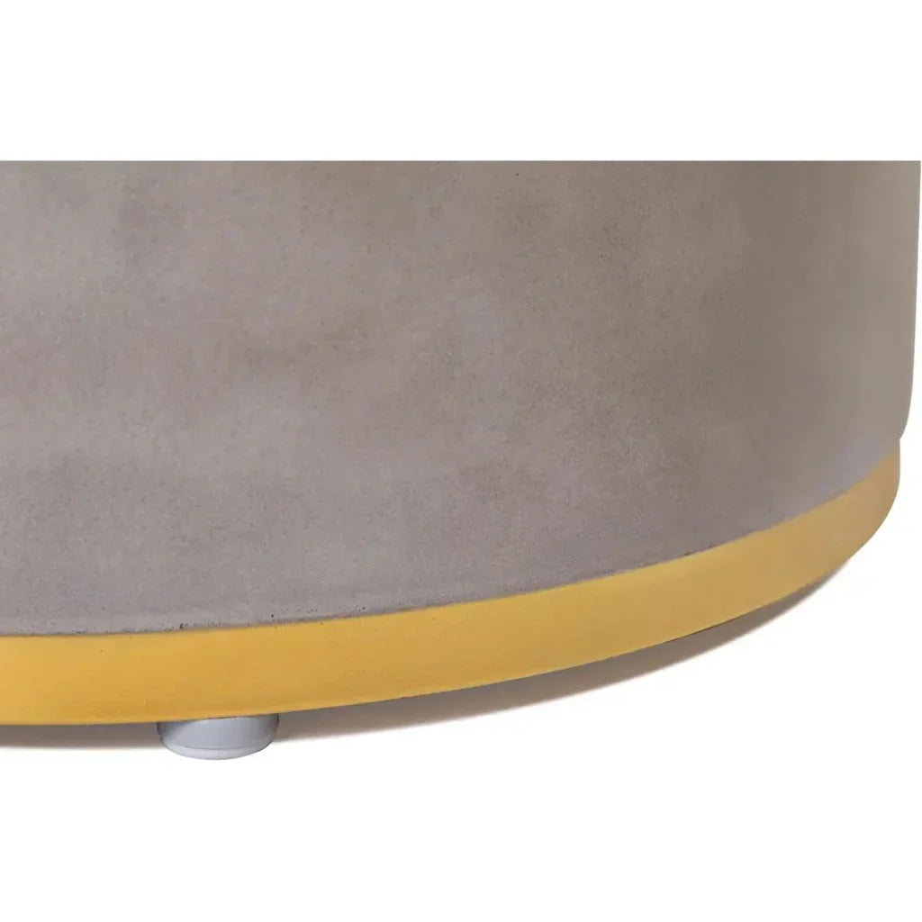 Linea Ring Accent Table Set – Gold Outdoor End Tables