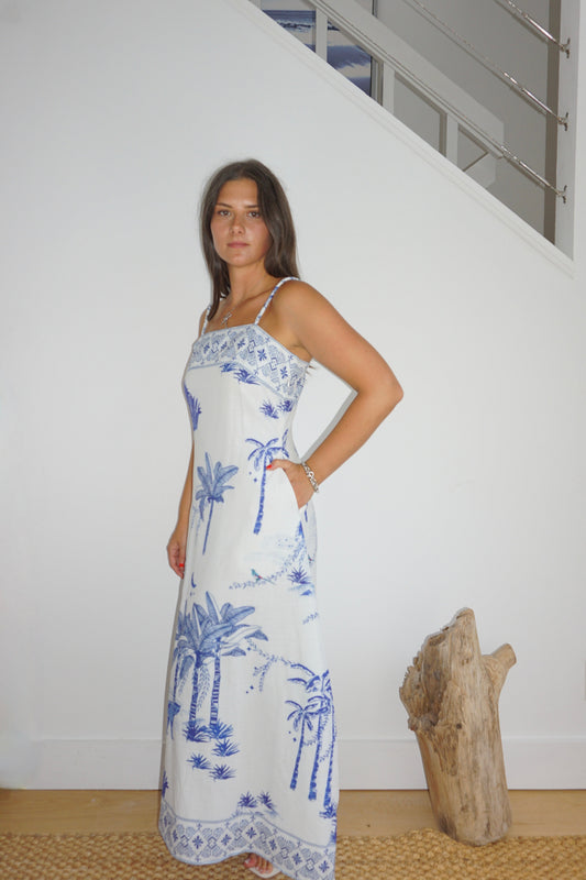 Lydia Tube Dress in Sahara Print
