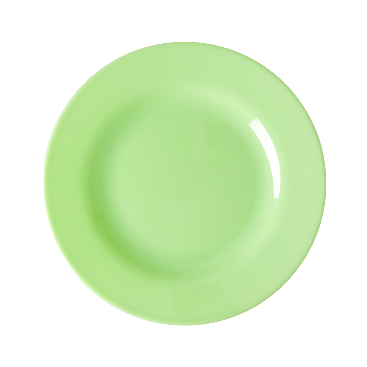 Verdant Melamine Lunch Plate — Neon Green