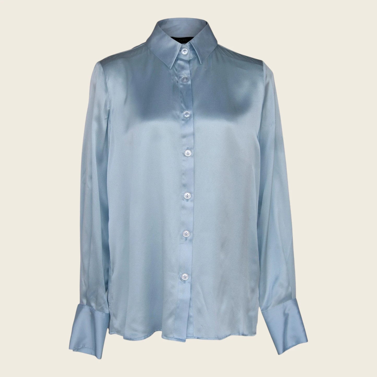 Luxe Silk Blouse in Blue – Luxurious Women’s Silk Top