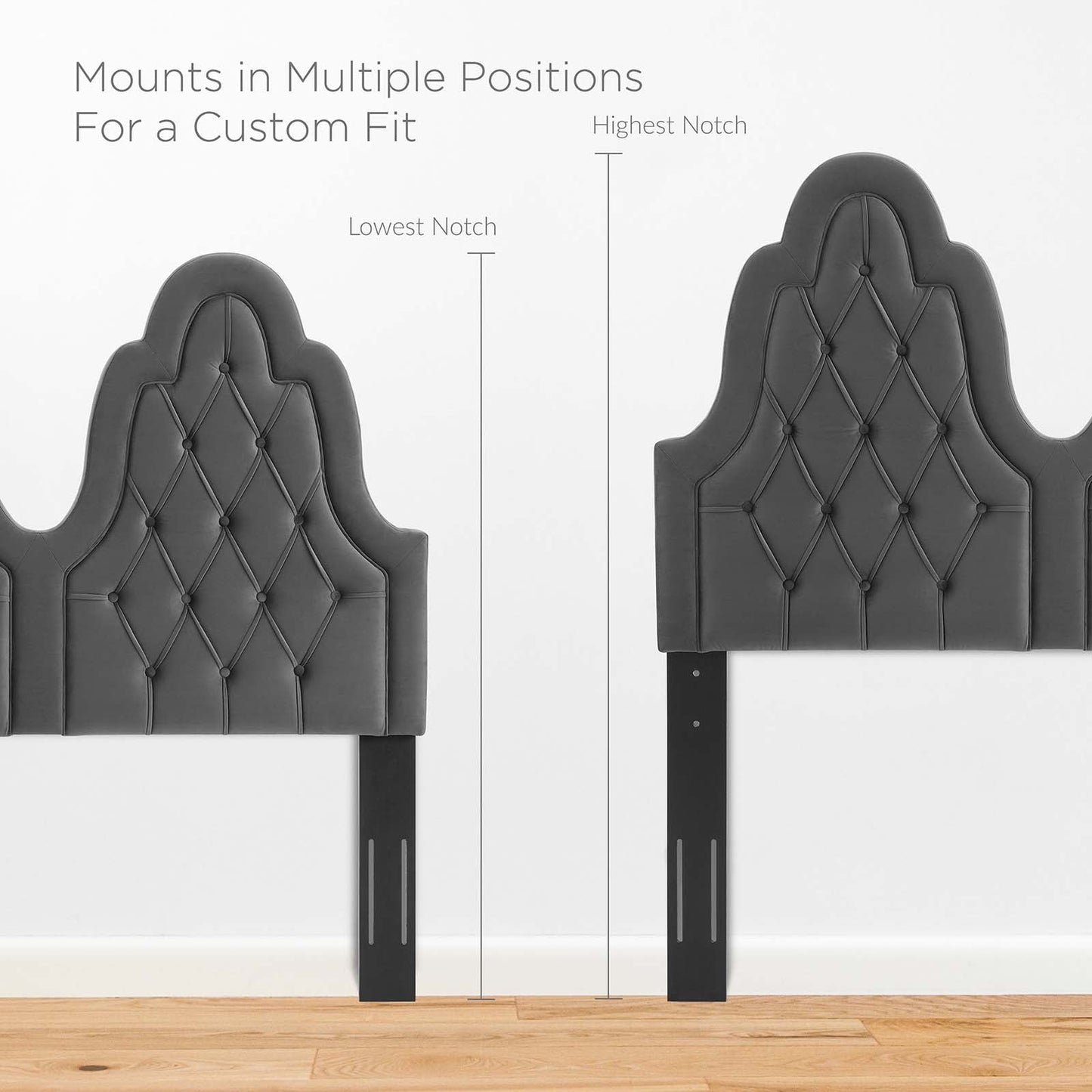Augustine Tufted Performance Velvet Twin Headboard by Modway