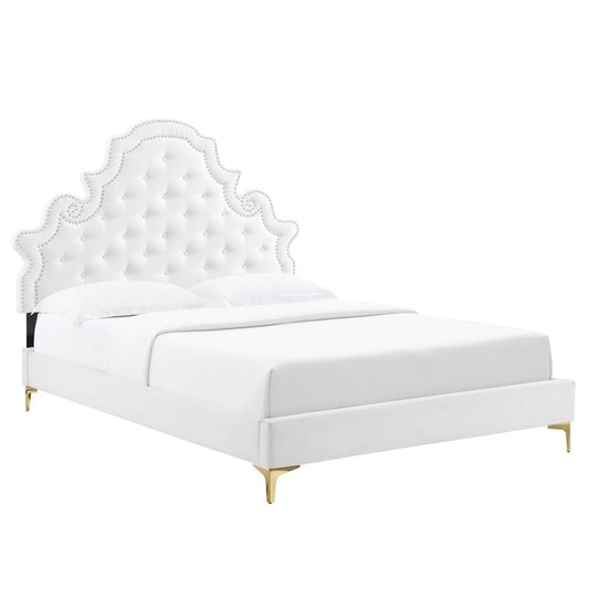 Gwyneth Tufted Performance Velvet Twin Platform Bed by Modway