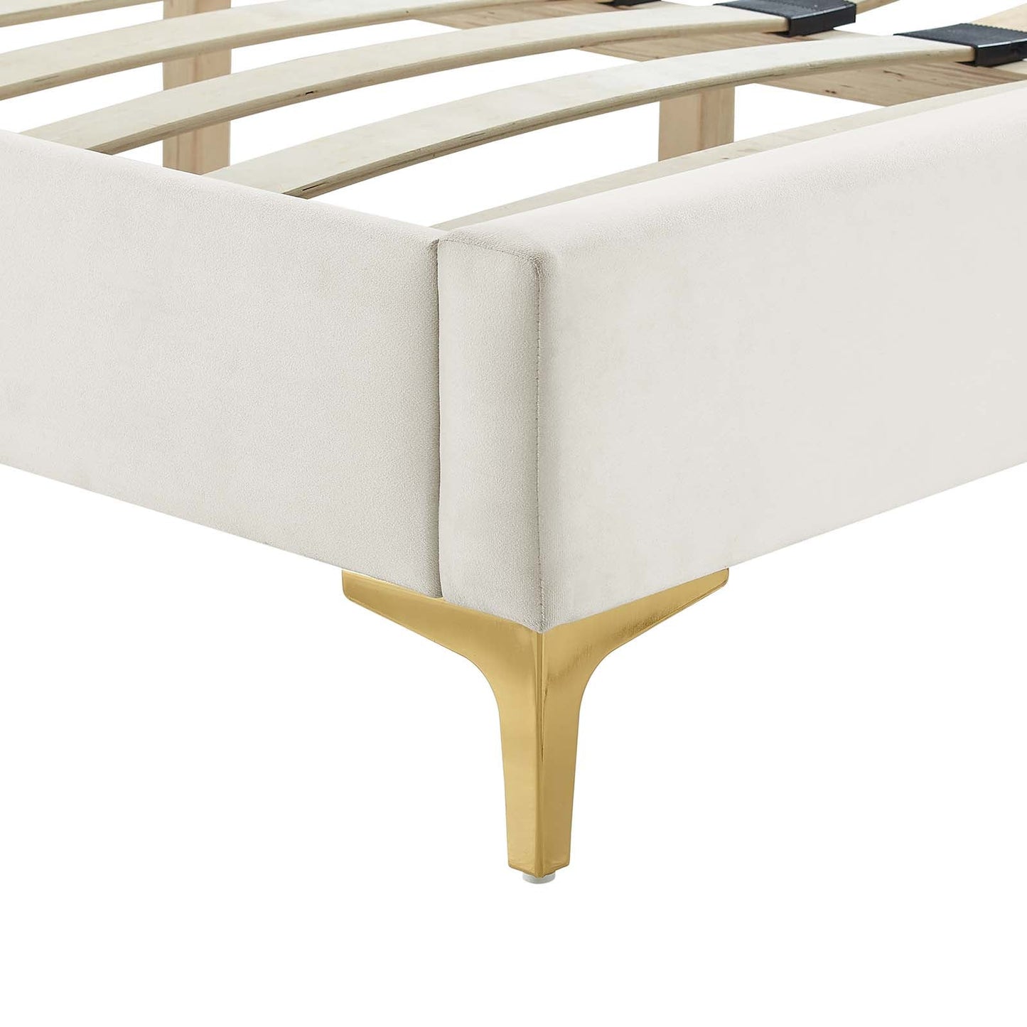 Zahra Channel Tufted Performance Velvet Twin Platform Bed by Modway