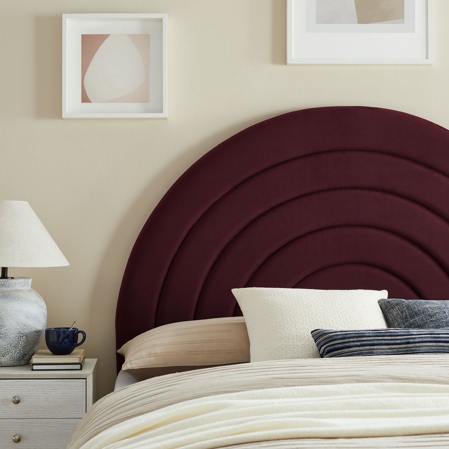 Solana Arched Performance Velvet Queen Headboard by Modway