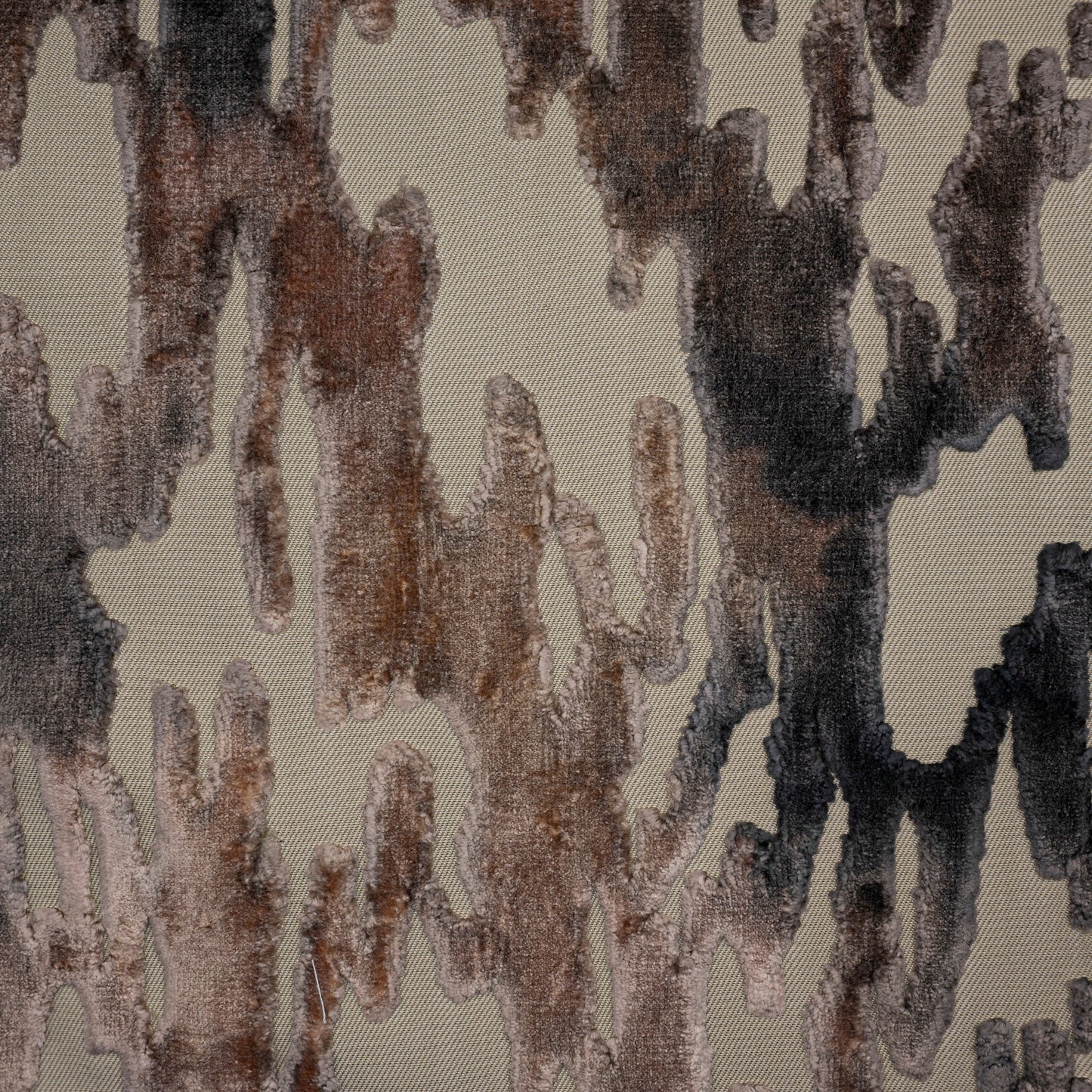 MONTEGO - PRINTED RAYON CUT VELVET JACQUARD DESIGN UPHOLSTERY FABRIC BY THE YARD