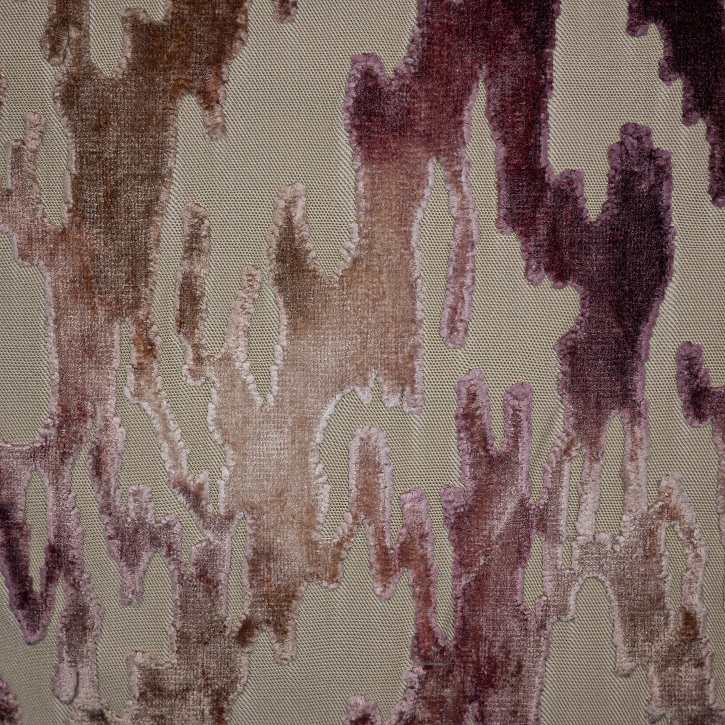 MONTEGO - PRINTED RAYON CUT VELVET JACQUARD DESIGN UPHOLSTERY FABRIC BY THE YARD