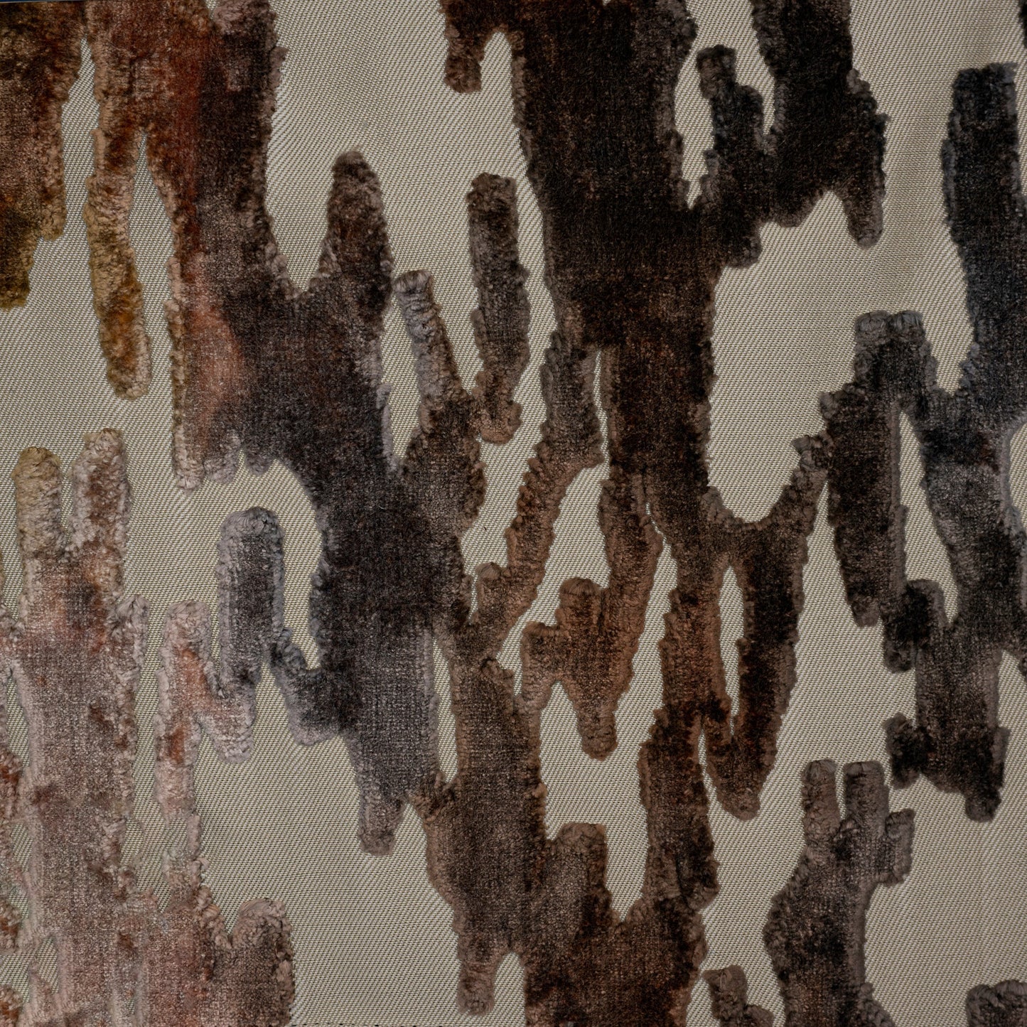 MONTEGO - PRINTED RAYON CUT VELVET JACQUARD DESIGN UPHOLSTERY FABRIC BY THE YARD
