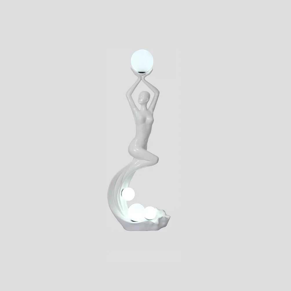 Mermaid Art Sculpture Floor Lamp