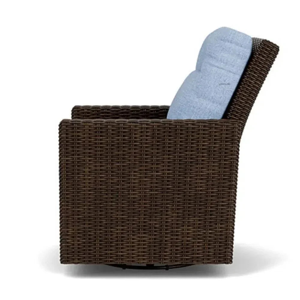 Mesa Swivel Glider Upholstered Wicker Reclining Outdoor Lounge Chair
