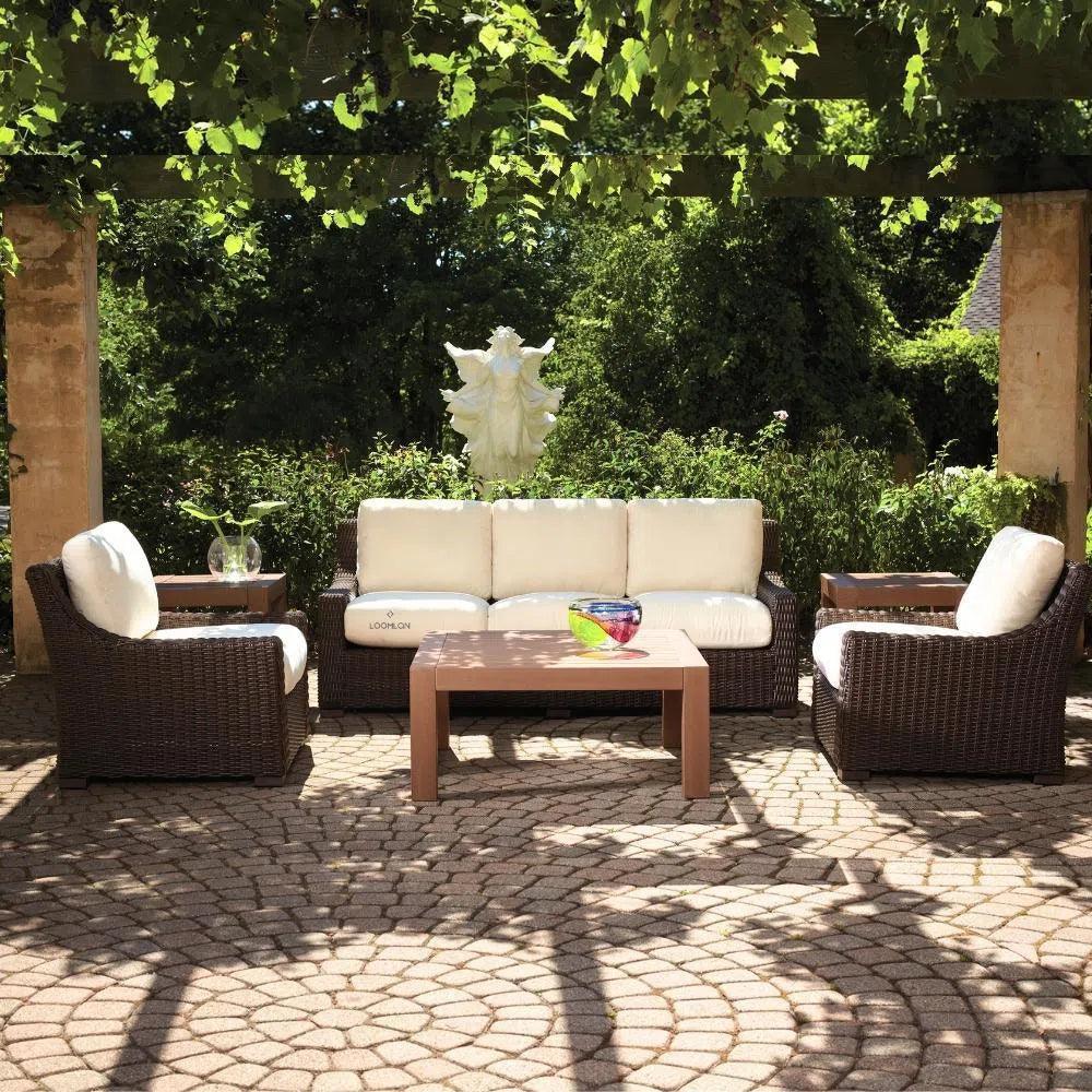 Mesa Swivel Glider Upholstered Wicker Reclining Outdoor Lounge Chair