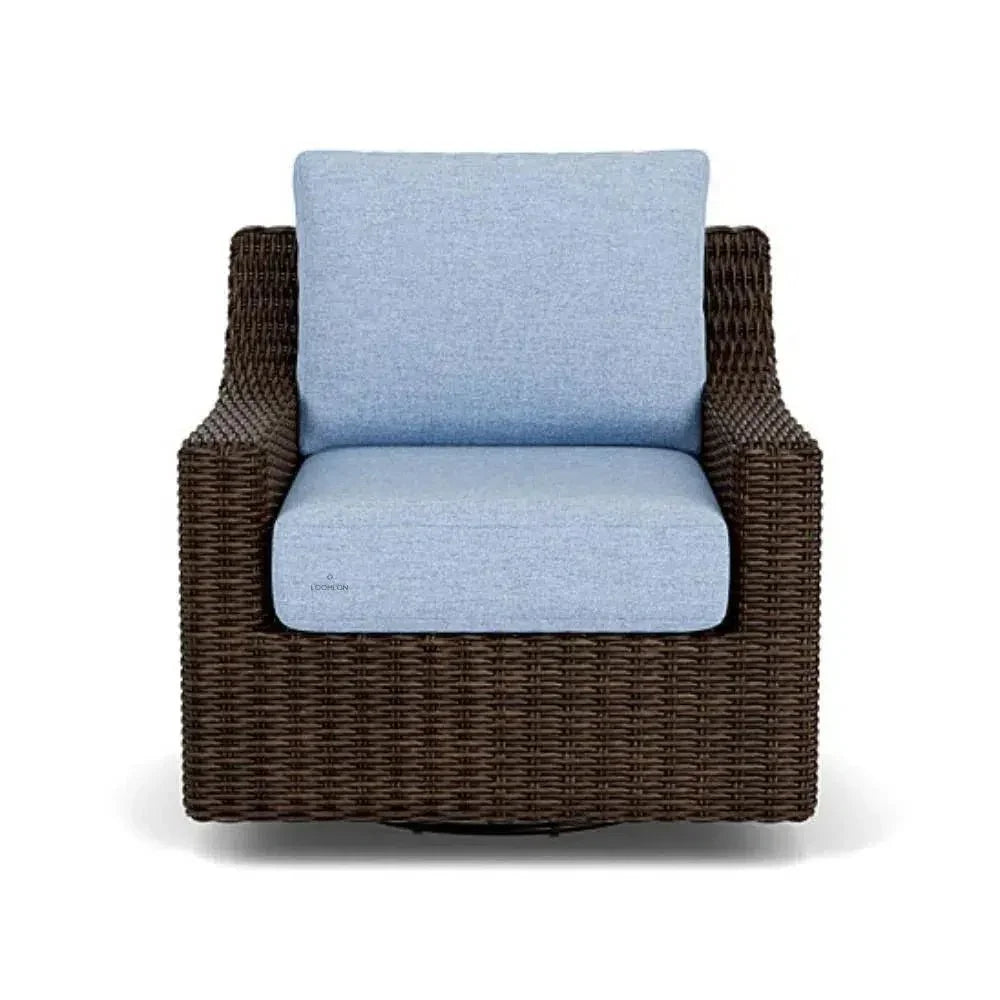 Mesa Swivel Glider Upholstered Wicker Reclining Outdoor Lounge Chair