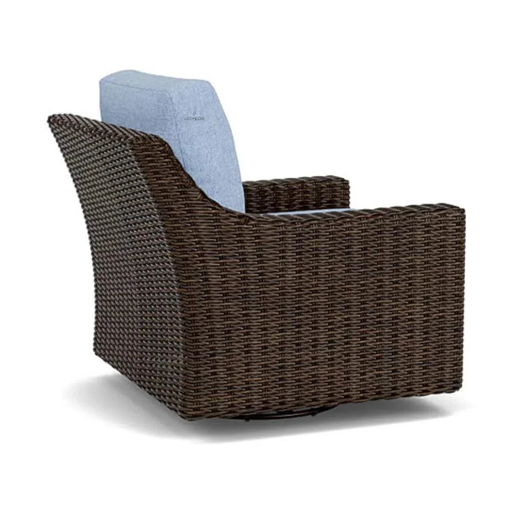 Mesa Swivel Glider Upholstered Wicker Reclining Outdoor Lounge Chair