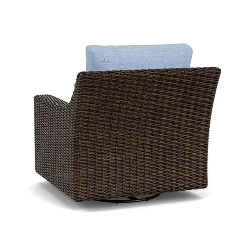 Mesa Swivel Glider Upholstered Wicker Reclining Outdoor Lounge Chair