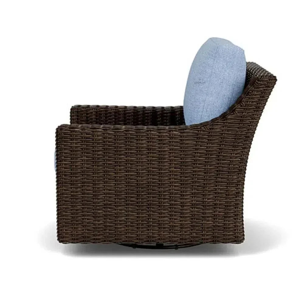 Mesa Swivel Glider Upholstered Wicker Reclining Outdoor Lounge Chair