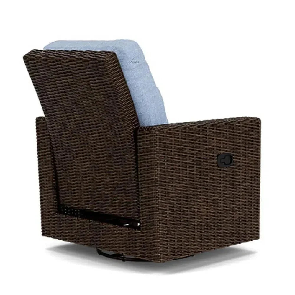 Mesa Swivel Glider Upholstered Wicker Reclining Outdoor Lounge Chair