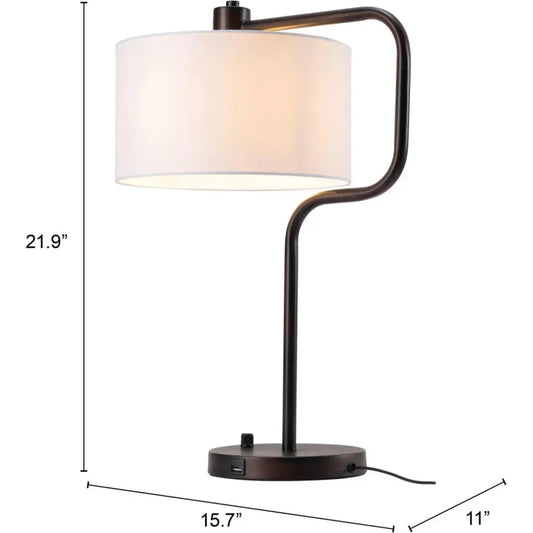 Middlemist Table Lamp White