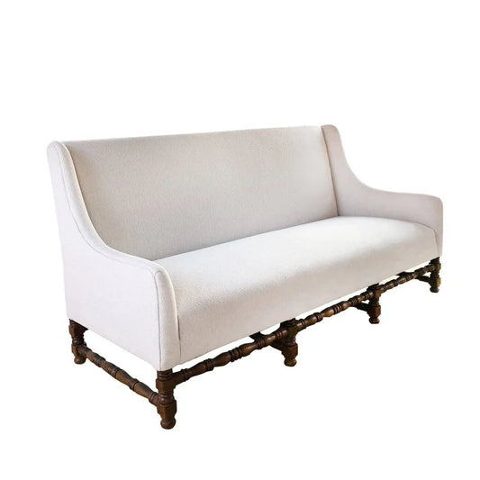 Mission White Performance Fabric Sofa