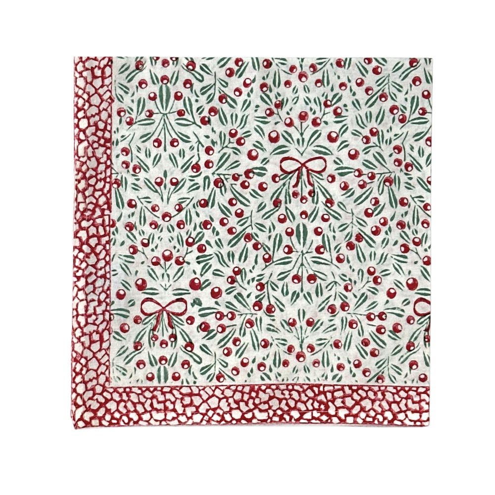The Mistletoe & Bows Napkin (Set of 4)