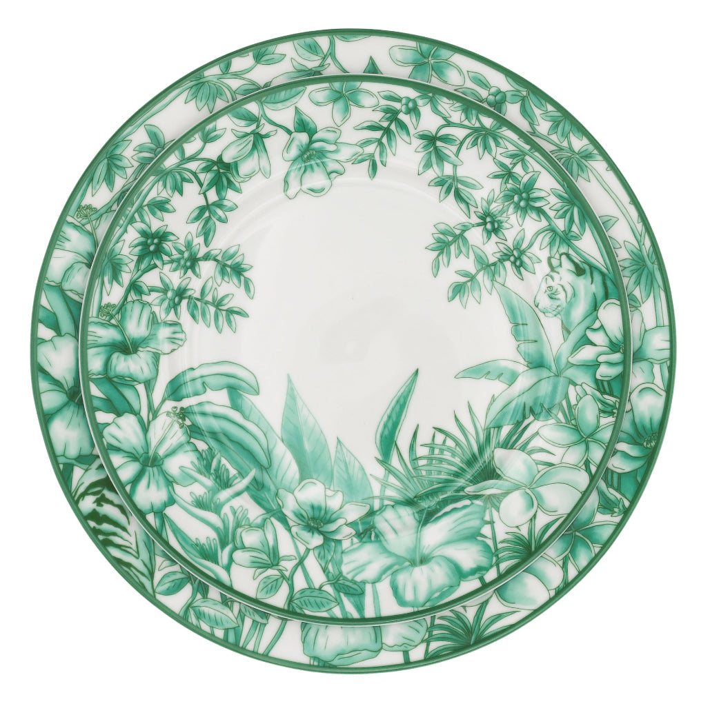 Monsoon Verdant Dinner Plate - Set of 4 (+1 Bonus Plate)