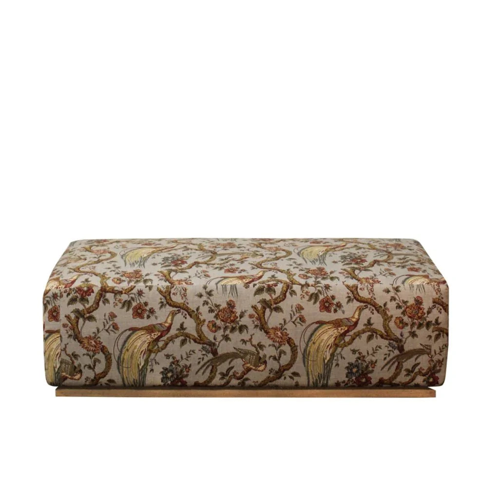 Morriis Fabric Rectangular Ottoman