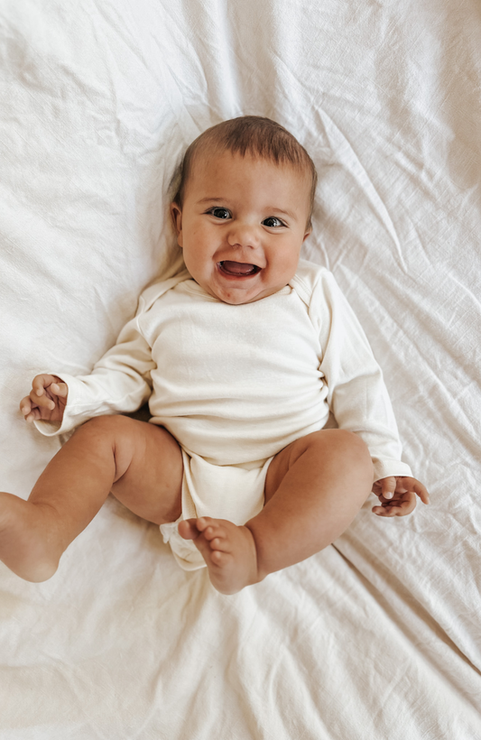 3 Pack - Organic Baby Bodysuit Long Sleeve