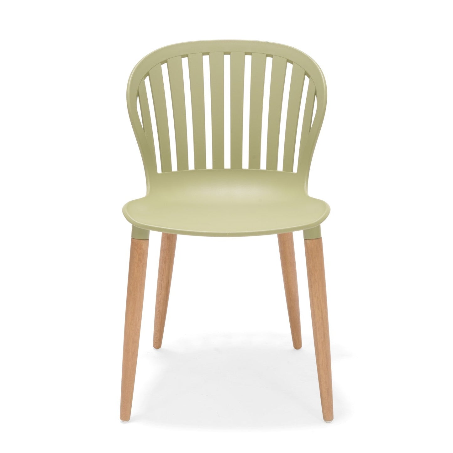 Nassau Side Chair In Sage Green Social Plastic® - 2pc