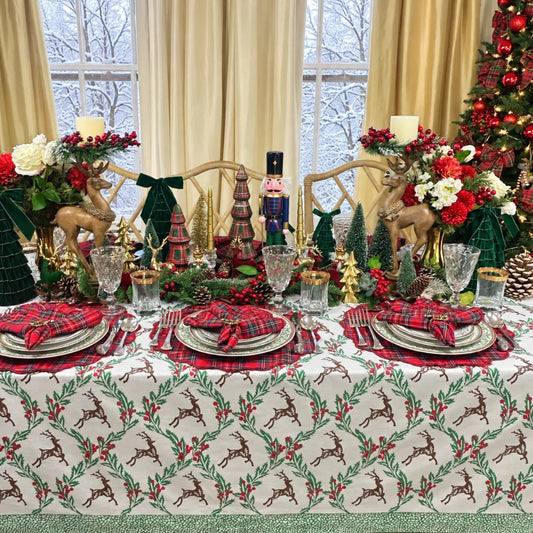 The Enchanted Christmas Reindeer - Tablecloth